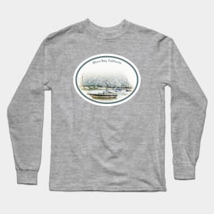 Summer Fog In Morro Bay California Long Sleeve T-Shirt